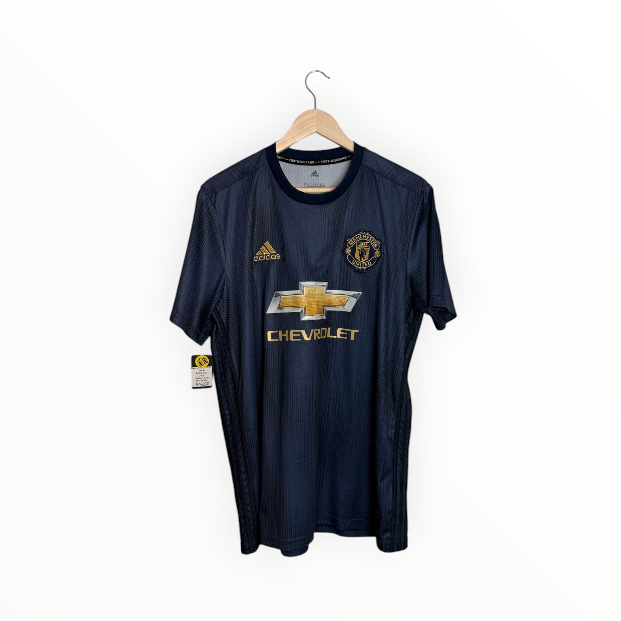 Adidas Manchester United jersey navy and gold