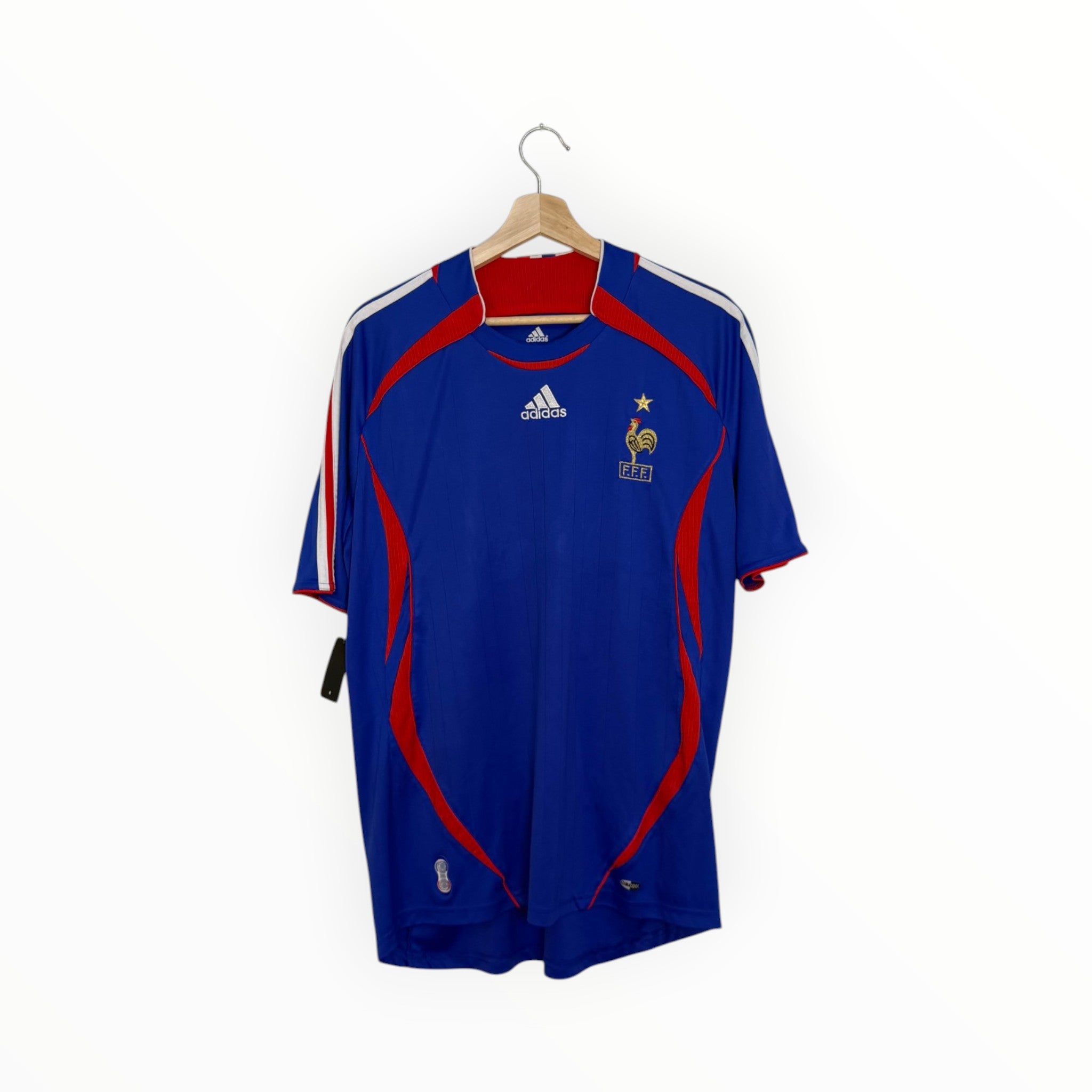 Adidas football jersey ff blue and red