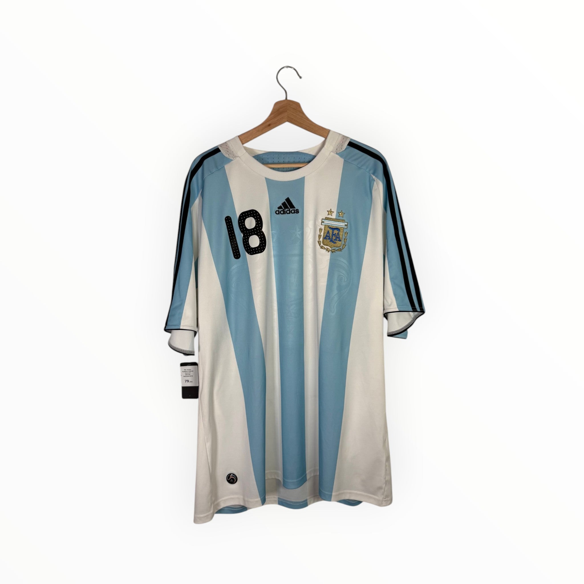 Adidas football kit argentina 2008 home