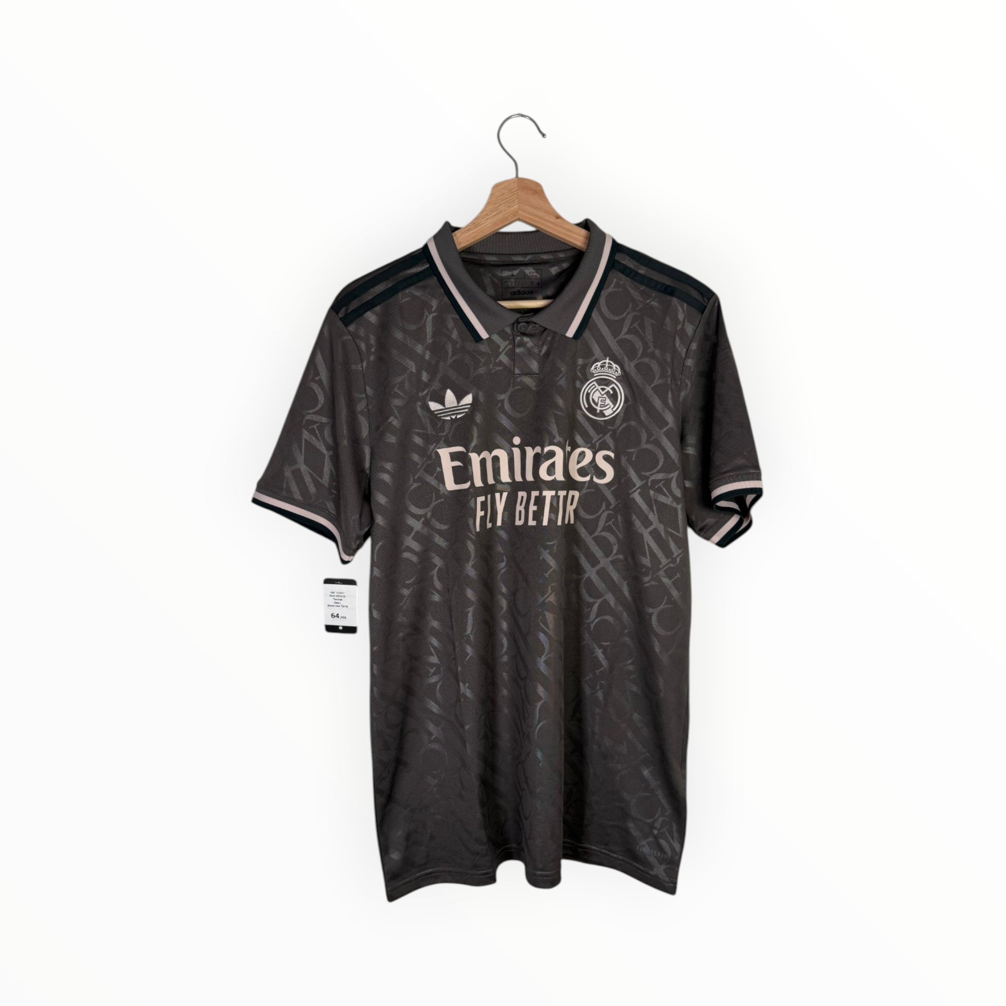 Adidas football shirt grey 2024 third