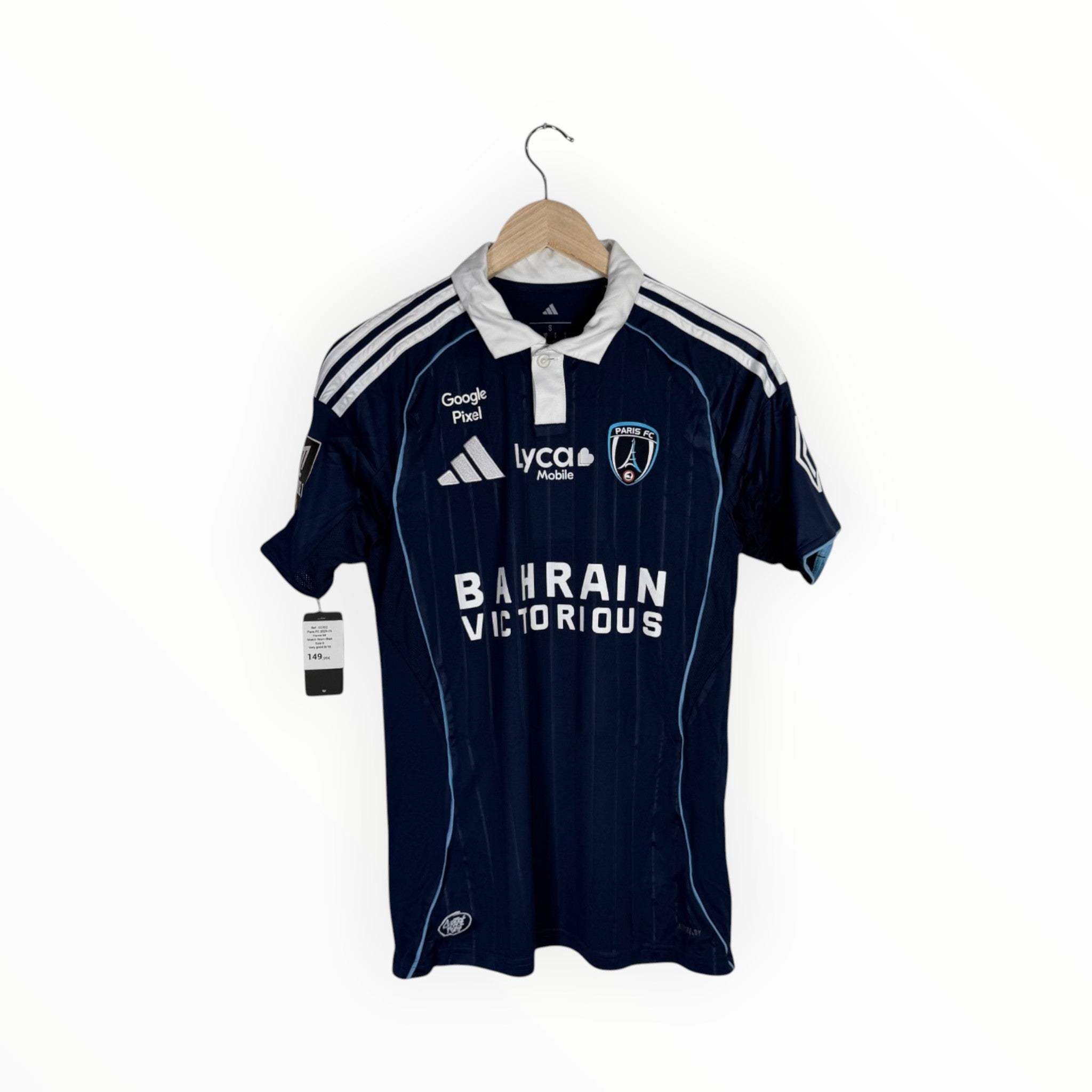 Adidas football shirt match worn Paris fc