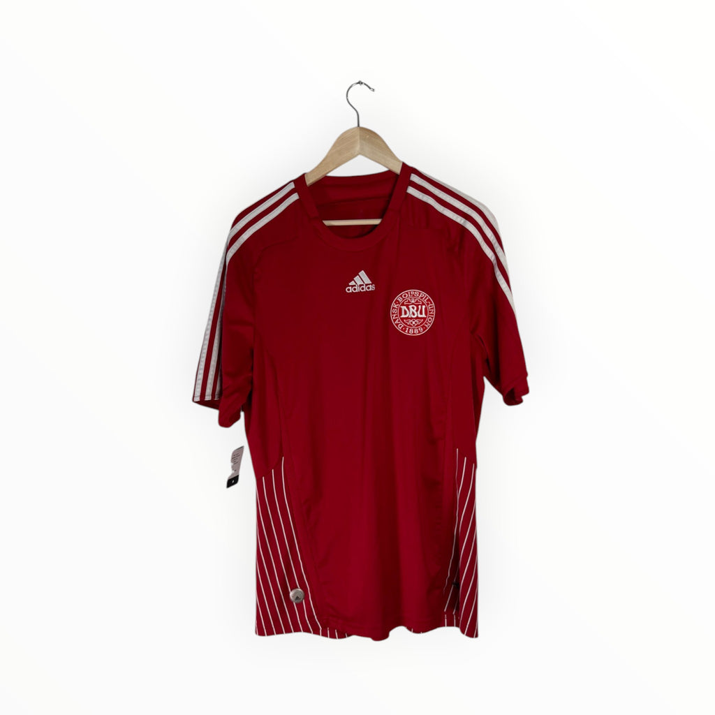 Adidas football shirt red denmark