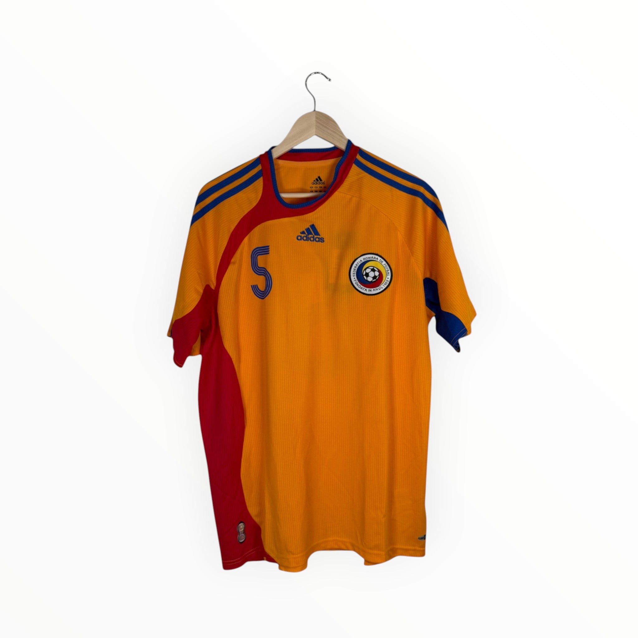 Adidas football shirt romania orange