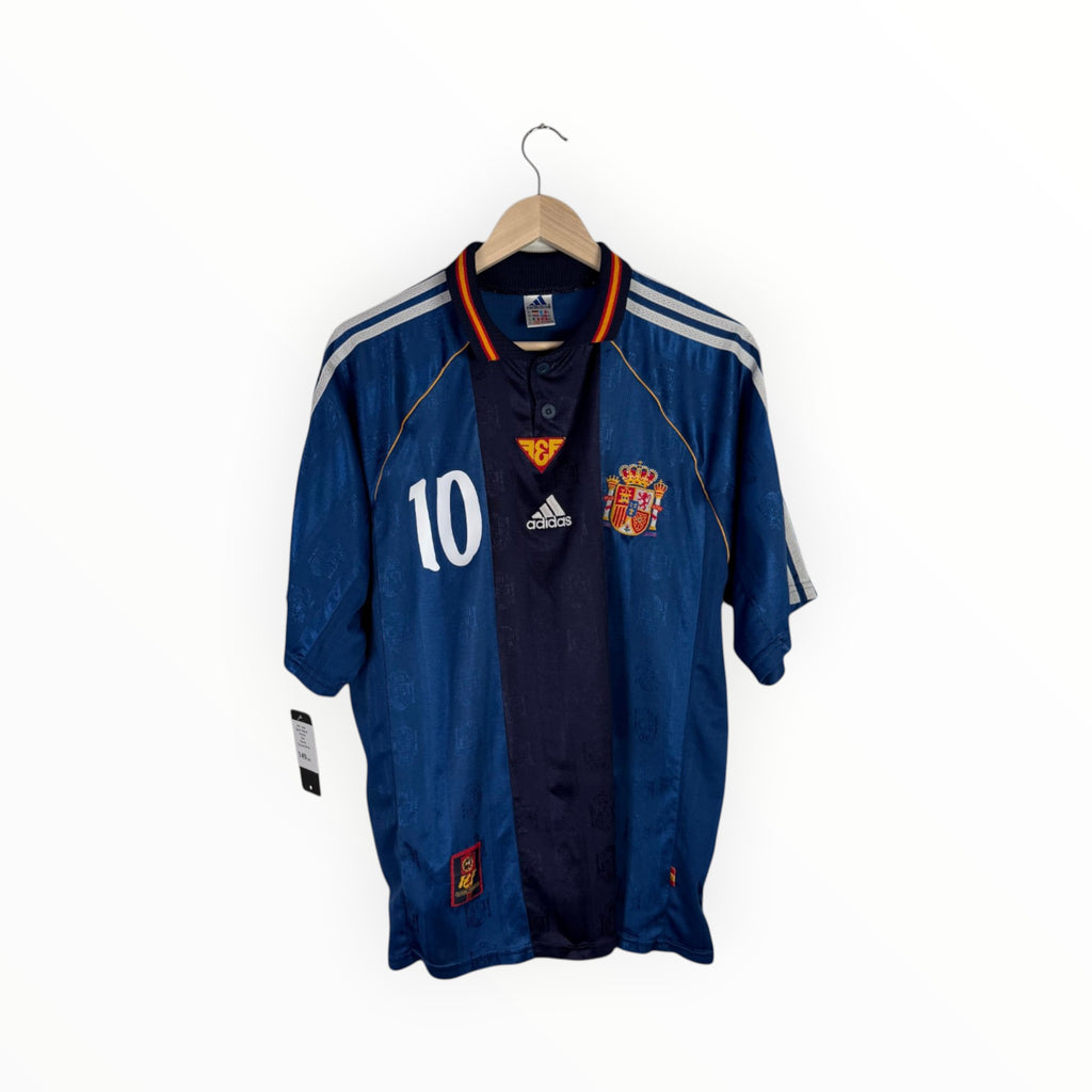 Adidas football shirt spain blue 1999