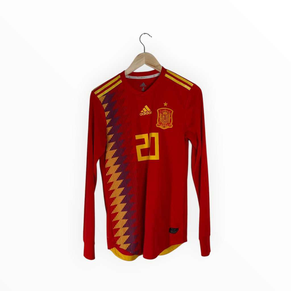 Adidas football shirt spain red long sleeve