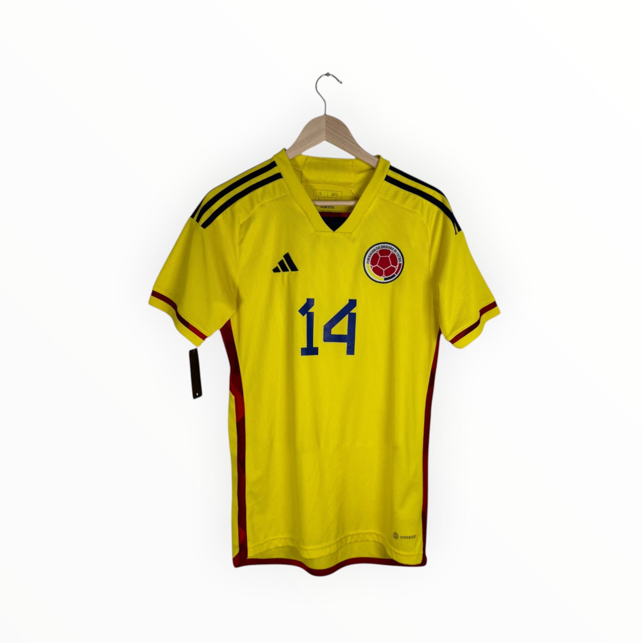 Adidas football shirt yellow colombia home