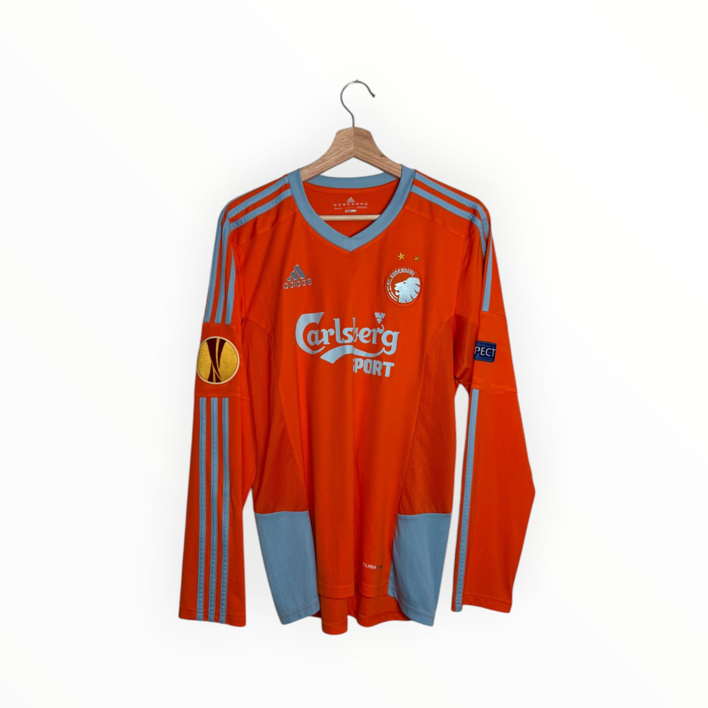 Adidas match worn kit Copenhagen orange long sleeve