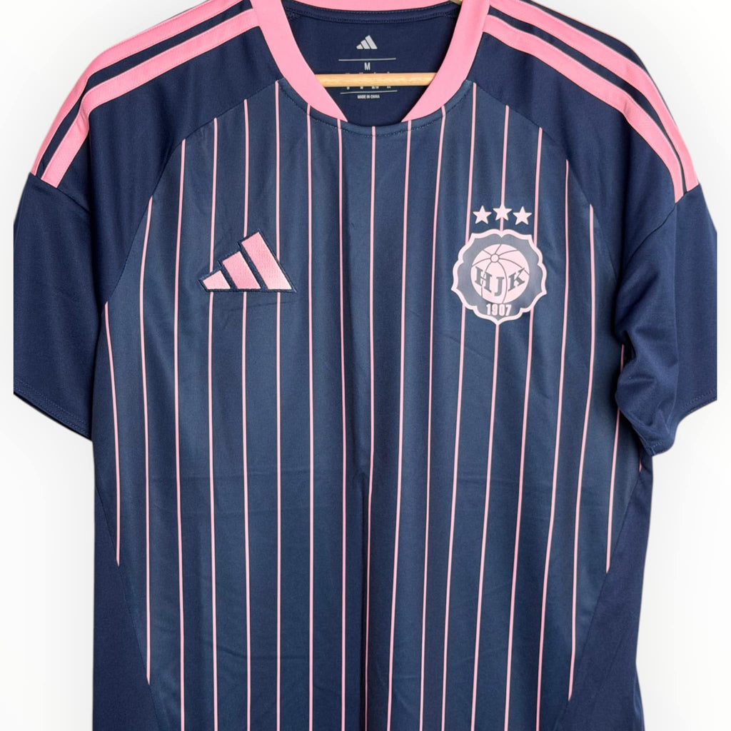 Adidas pink logo and stripes hjk helsinki 1907