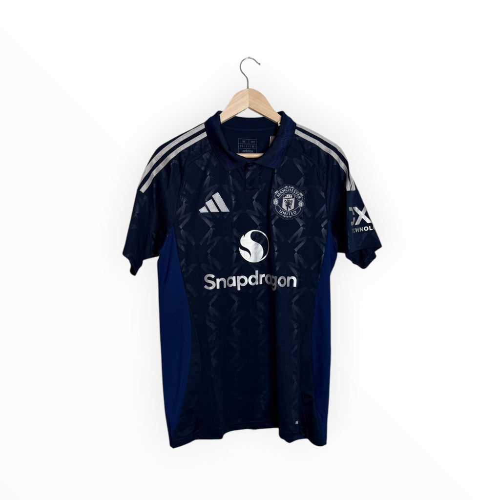 Adidas silver and navy football shirt man united