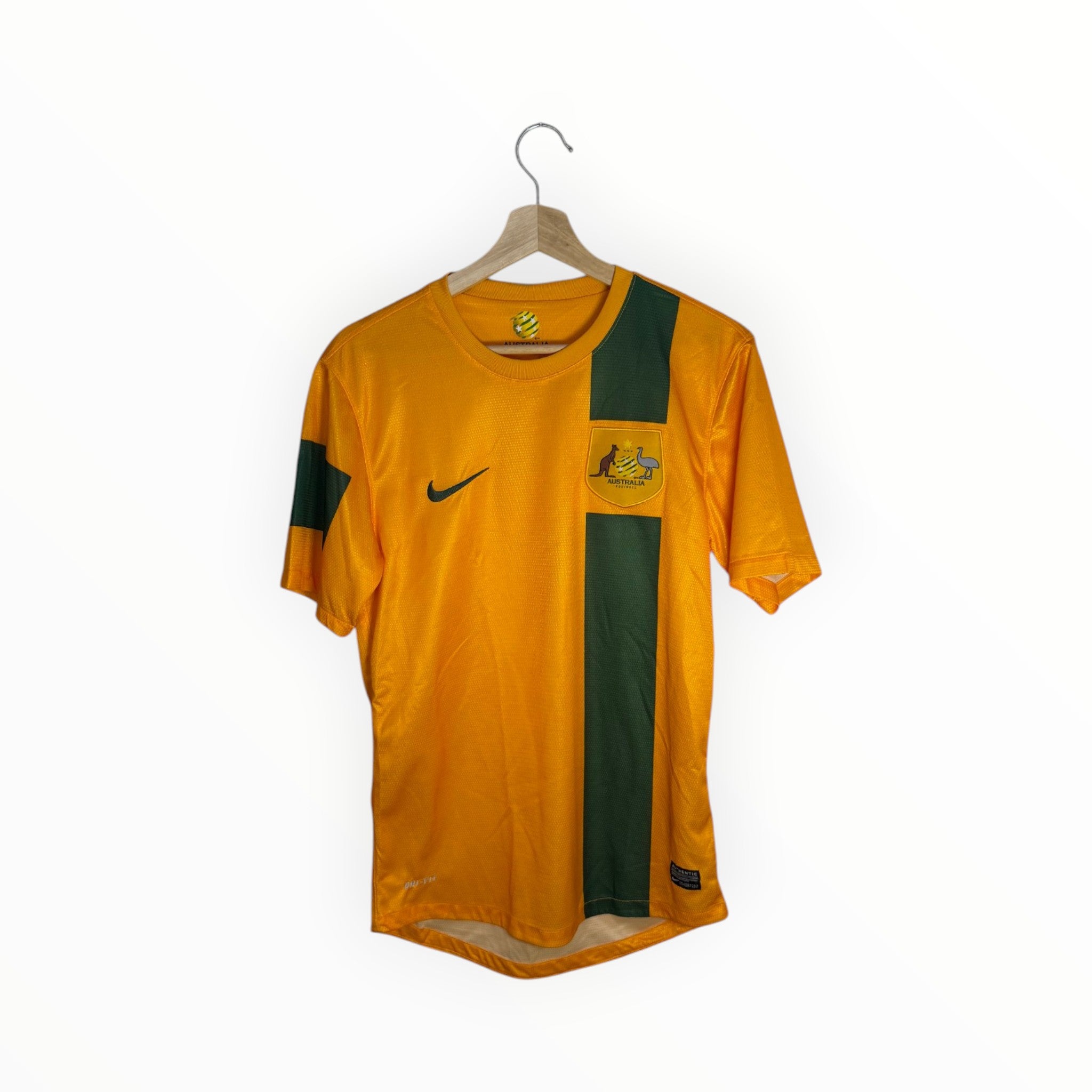 Australia football shirt nike yellow and green