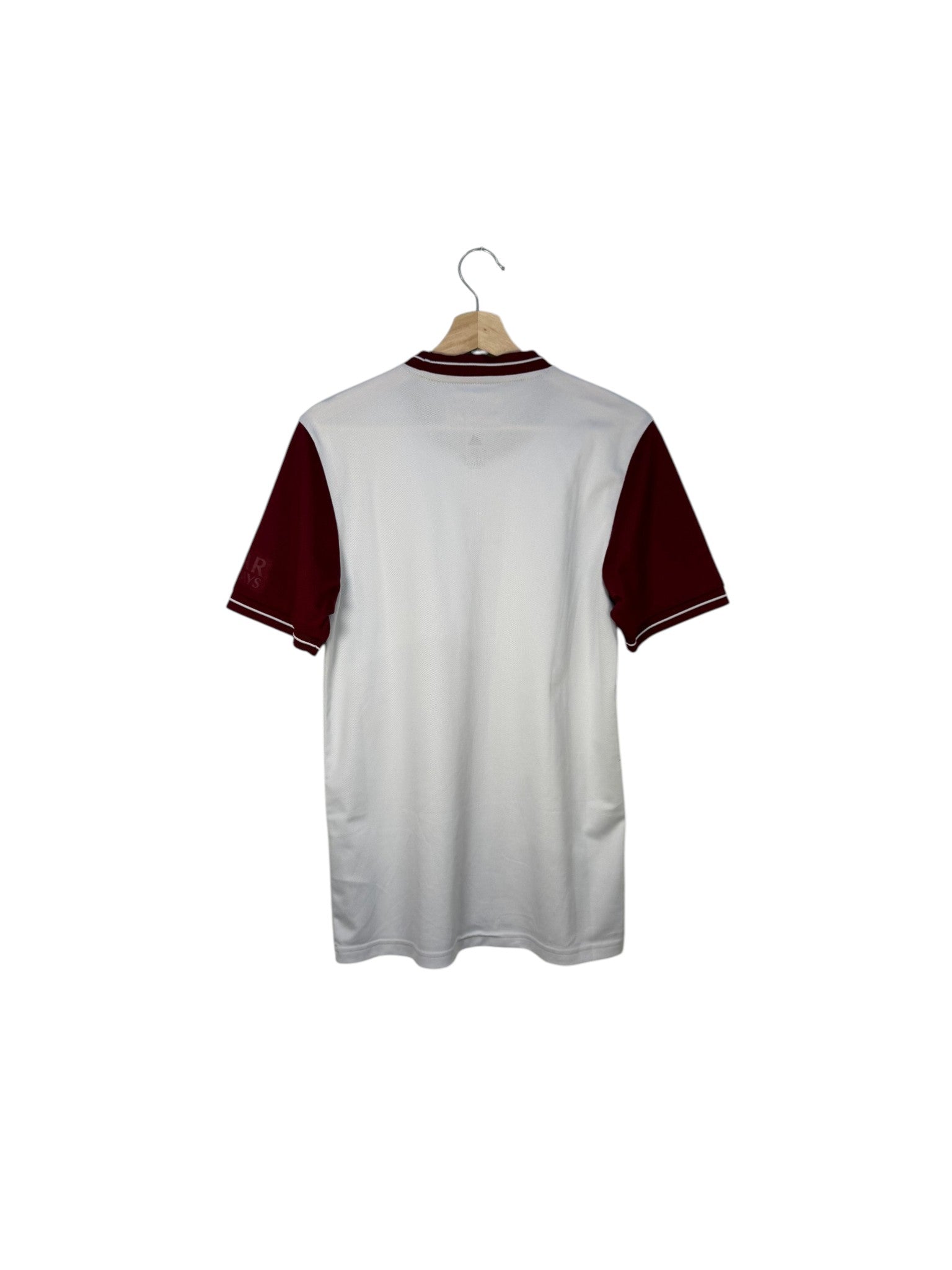 Bayern Munchen white and bordeaux football jersey