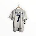 Beckham football jersey england white and navy