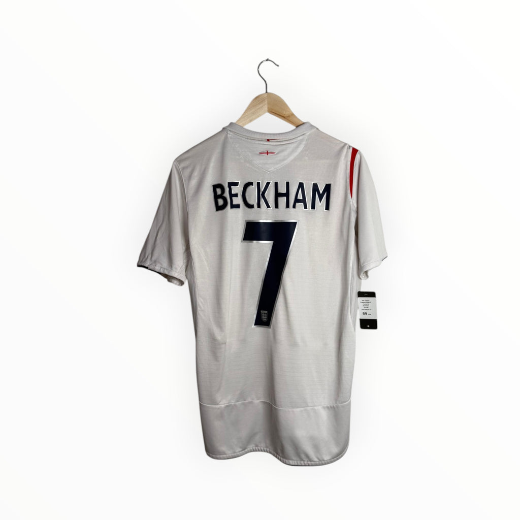 Beckham football shirt England white and navy