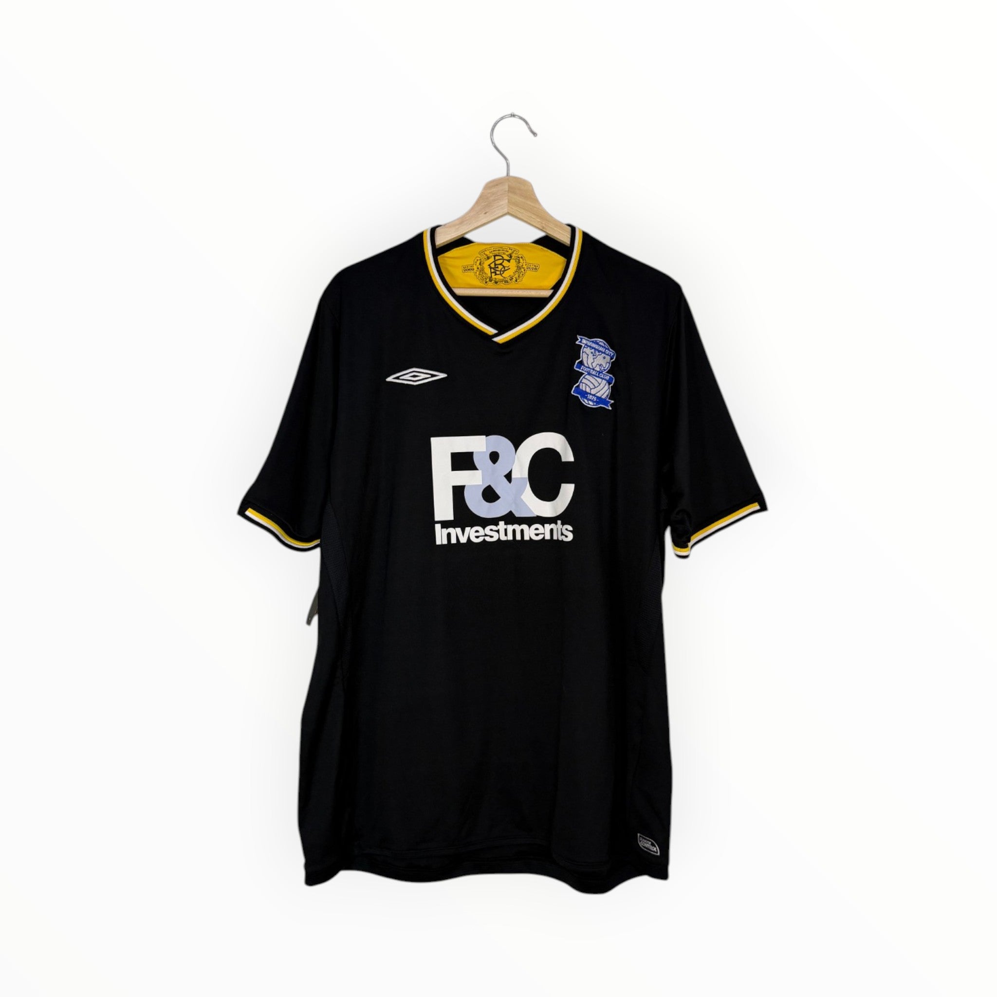 Birmingham black football shirt umbro