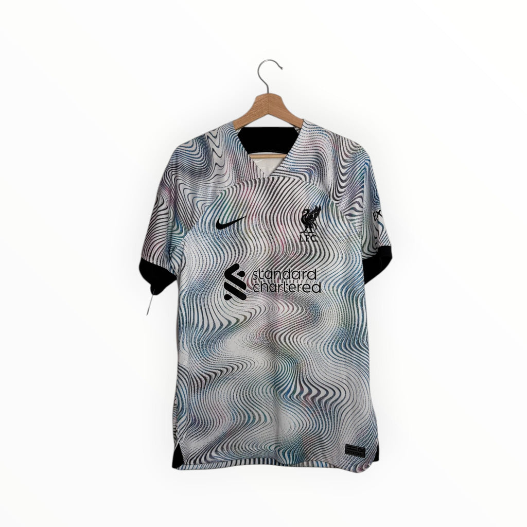 Black and white football shirt nike Liverpool FC