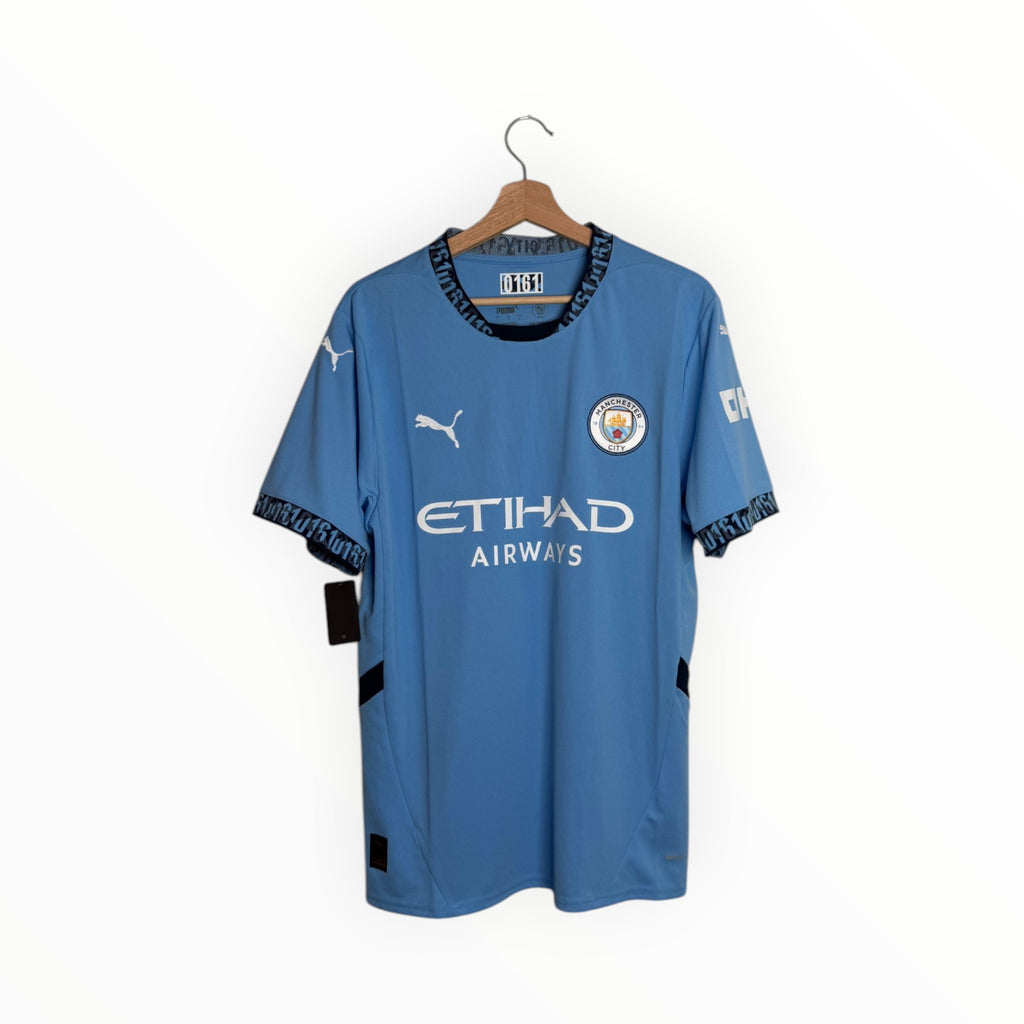 Blue football shirt puma Manchester City