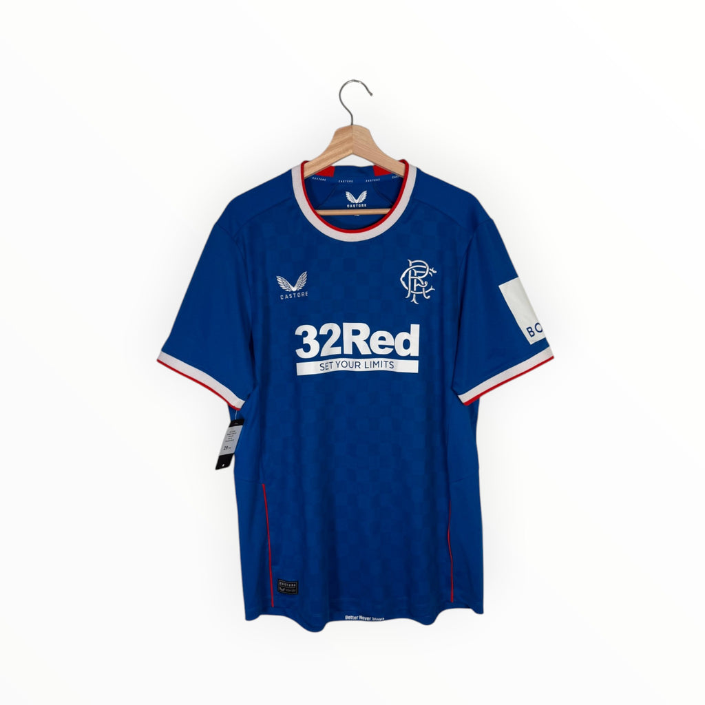Castore football shirt rangers 2022 home