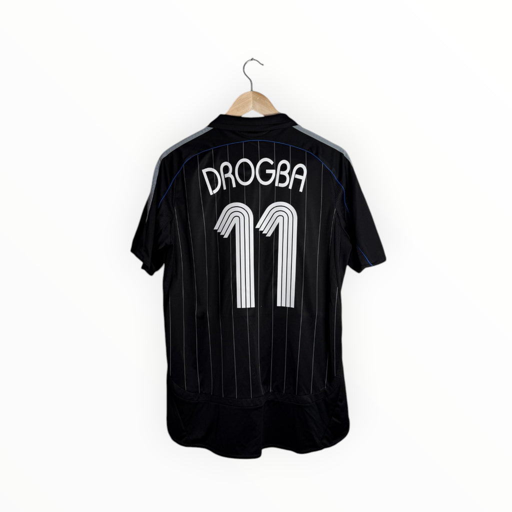 Chelsea football shirt black drogba