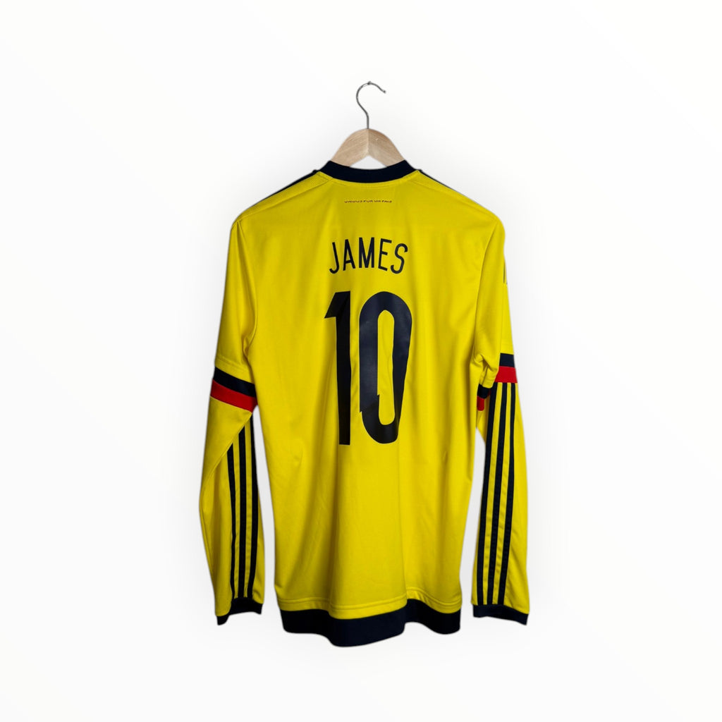 Colombia football shirt long sleeve James yellow