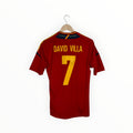David villa football shirt Spain 2012