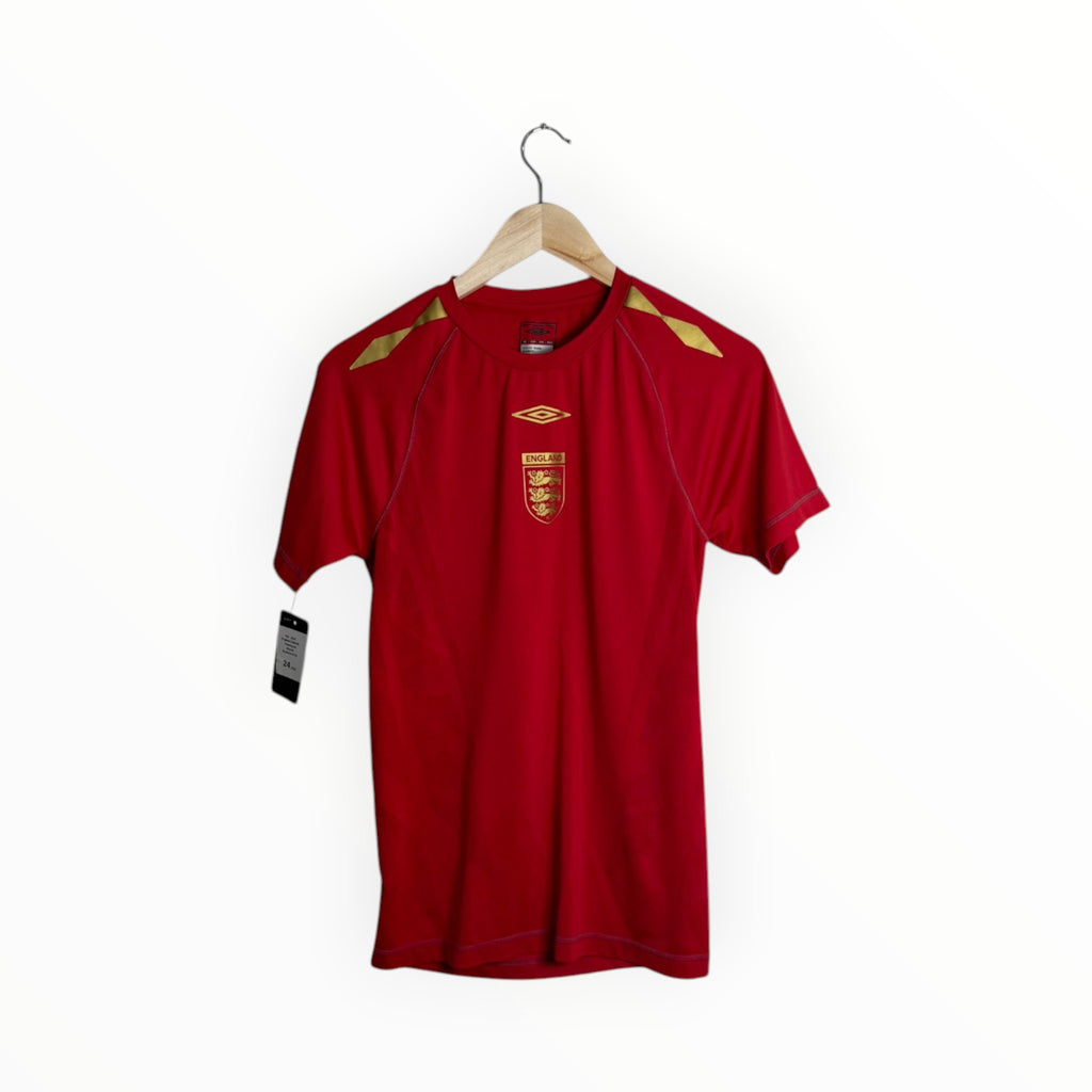 England umbro football shirt red and gold