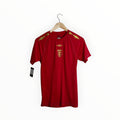 England umbro football shirt red and gold