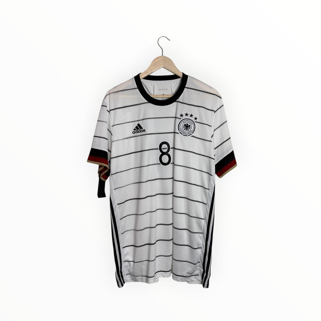 Germany football shirt Adidas black and white stripes