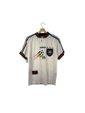 Germany football shirt white adidas black collar