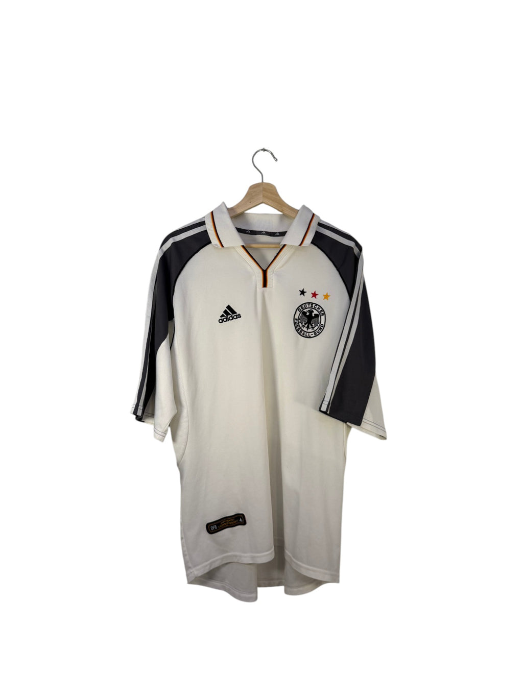 Germany football shirt white and grey