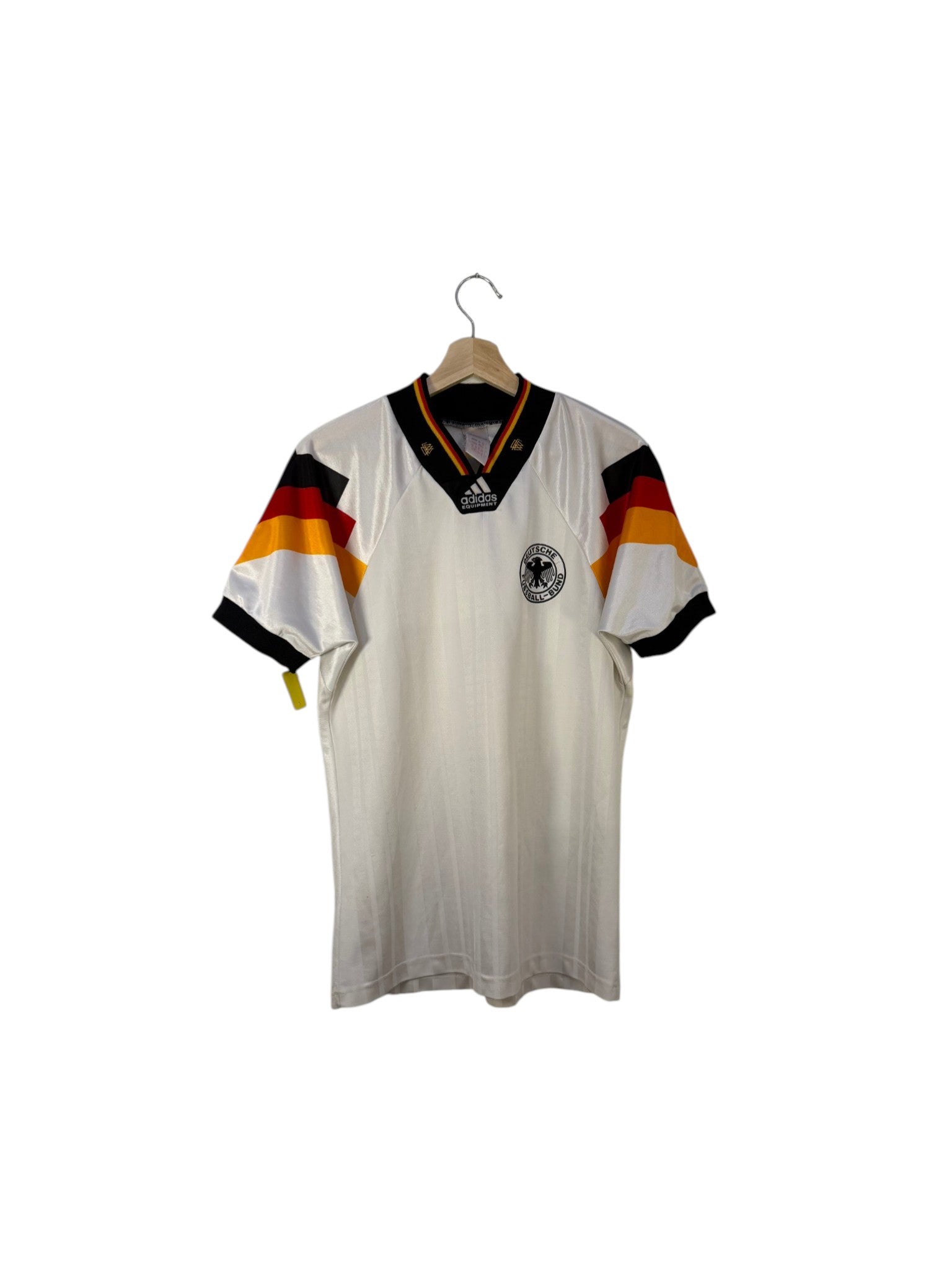 Germany football shirt white with black collar