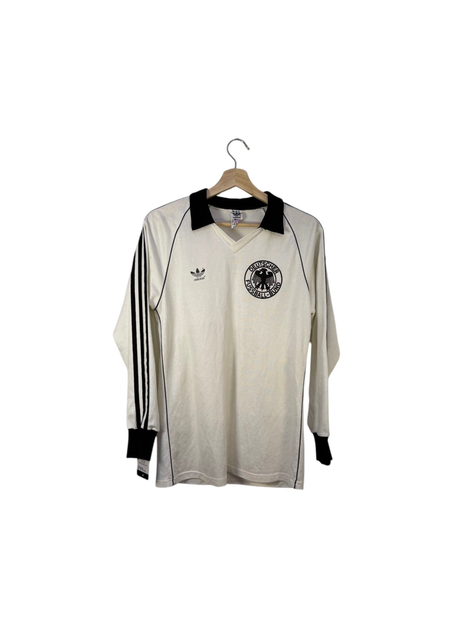 Germany white and black football shirt long sleeve