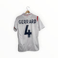 Gerrard football shirt enland whitened blue