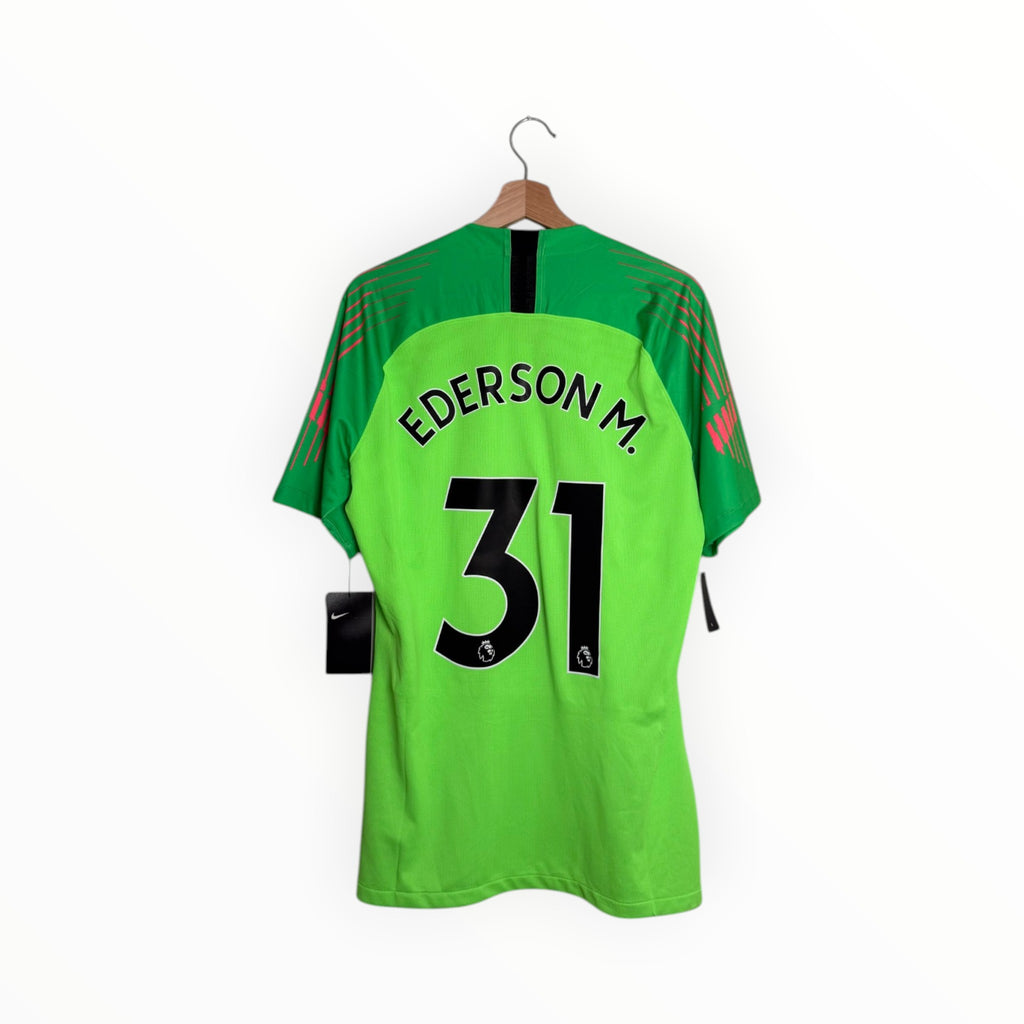 Green football shirt Ederson Morales number 31