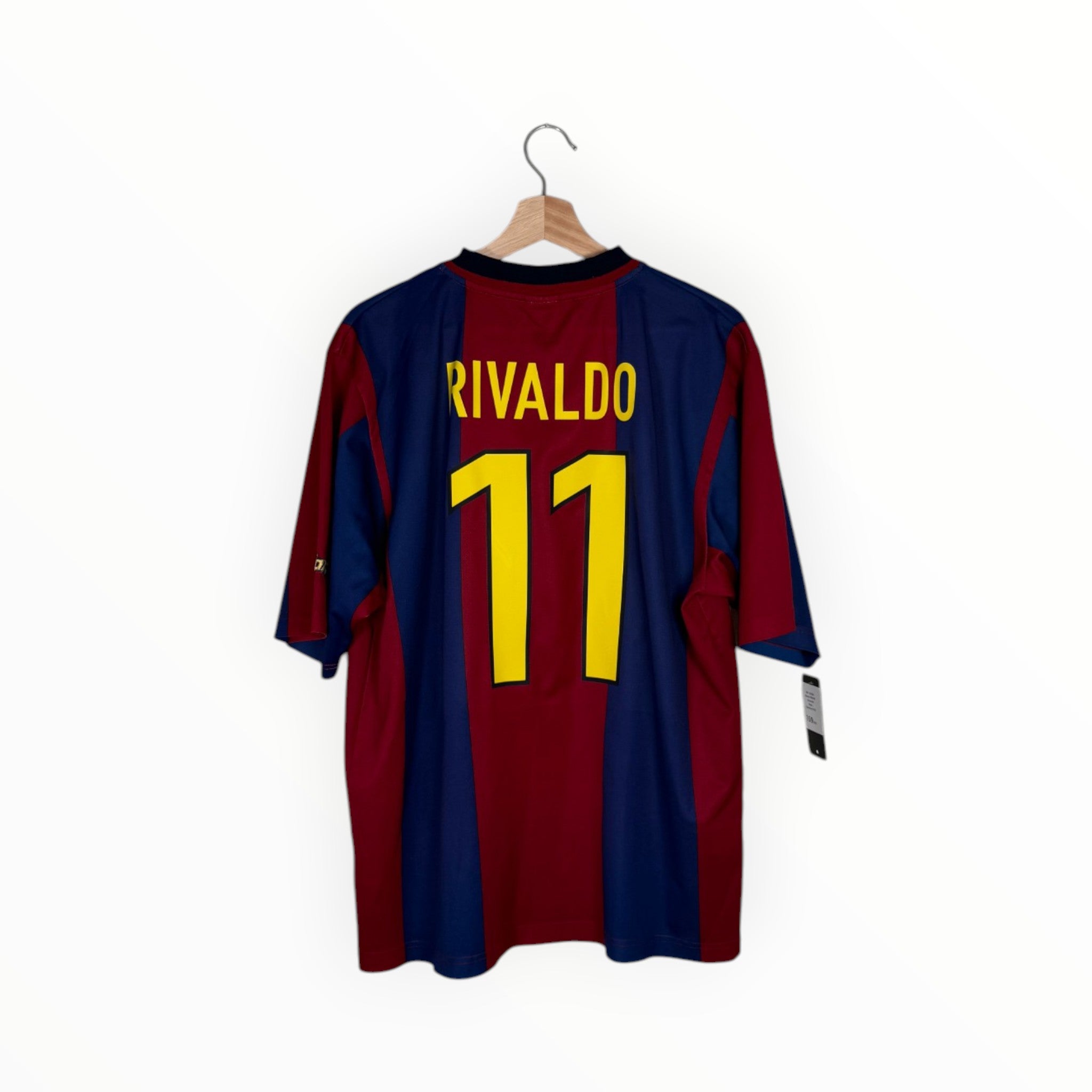 Barcelona 1998-99 Home kit Rivaldo, Size L, Very good 8/10