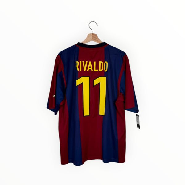 Barcelona 1998-99 Home kit Rivaldo, Size L, Very good 8/10