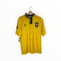 Brazil 1993-94 Home kit, Size L, Very good 8/10
