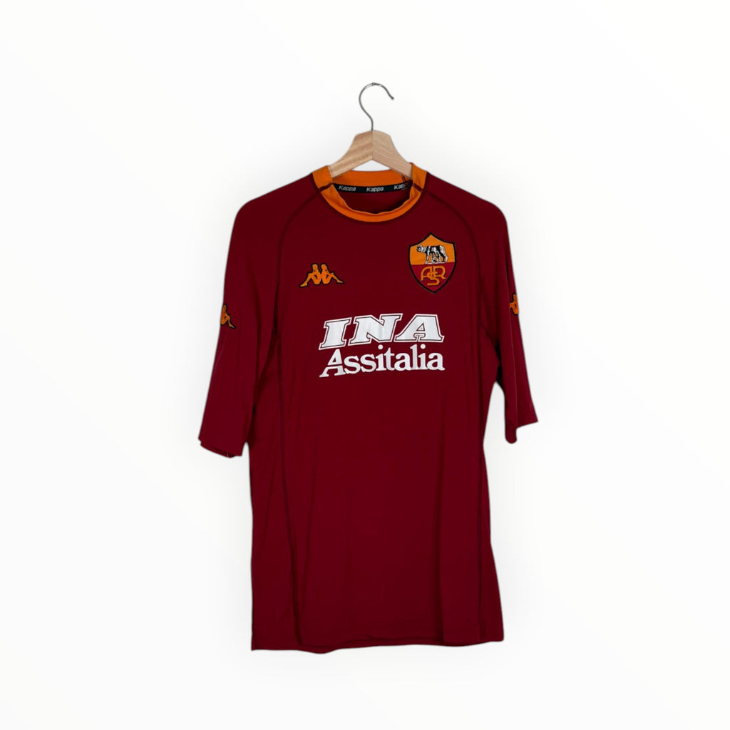 AS Roma 2000-01 Home kit Nakata, Size M, Good 7/10