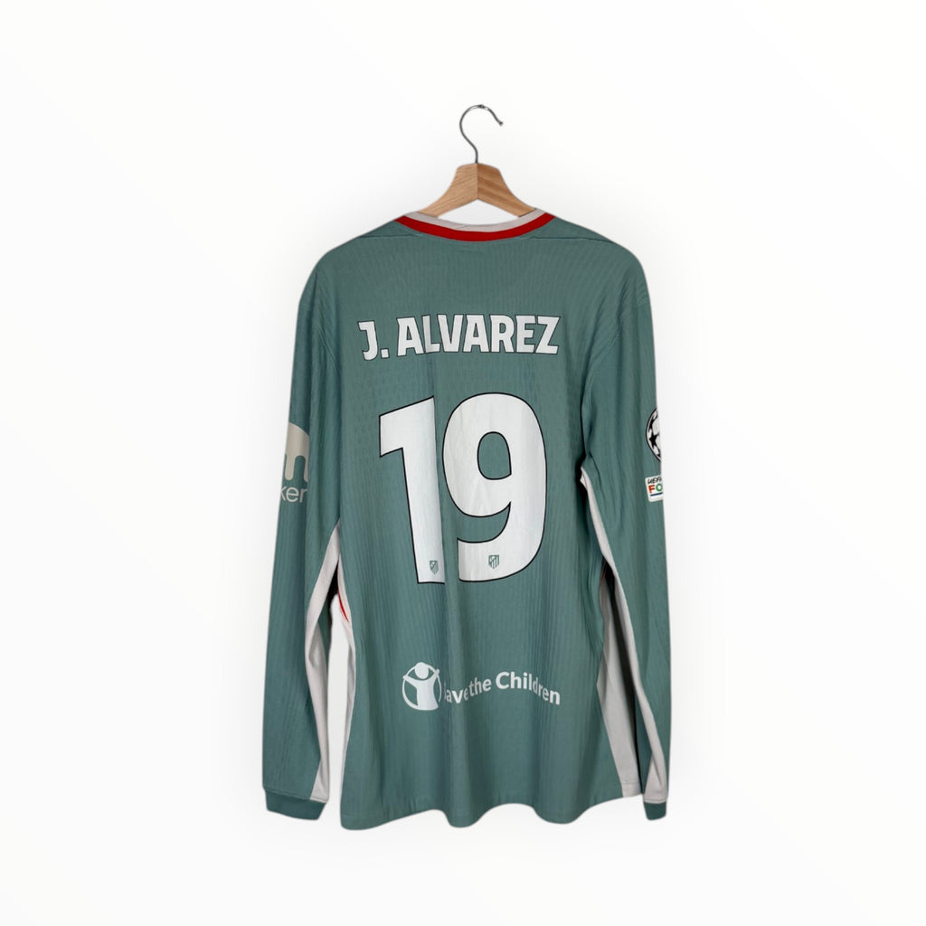 Atletico 2024-25 Away kit Player Issue L/S Alvarez, Size XL, Excellent 9/10