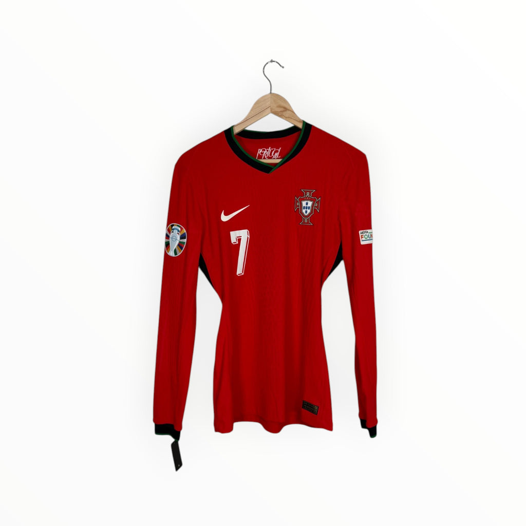 Portugal 2024-25 Home kit Player Issue L/S Ronaldo, Size S, Very good 8/10