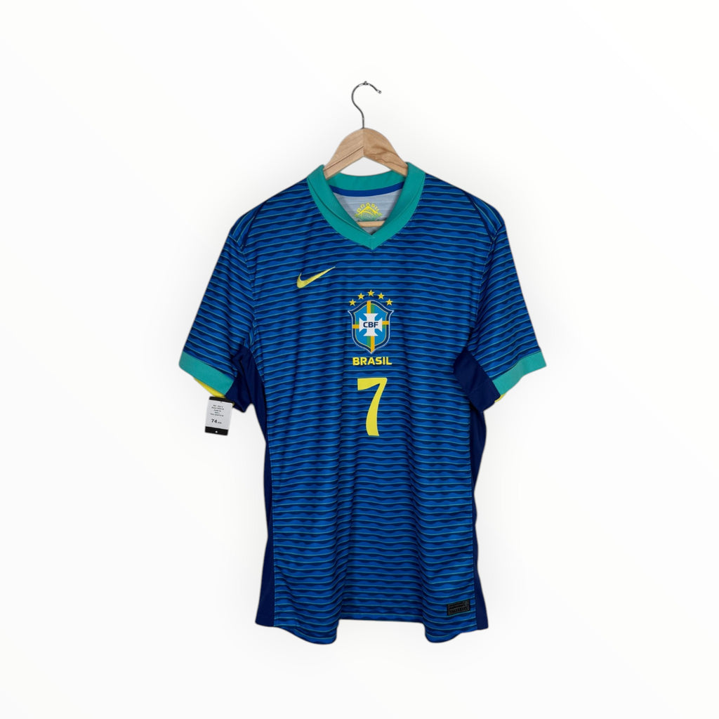 Brazil 2024-25 Away kit Vinicius JR, Size L, Excellent 9/10