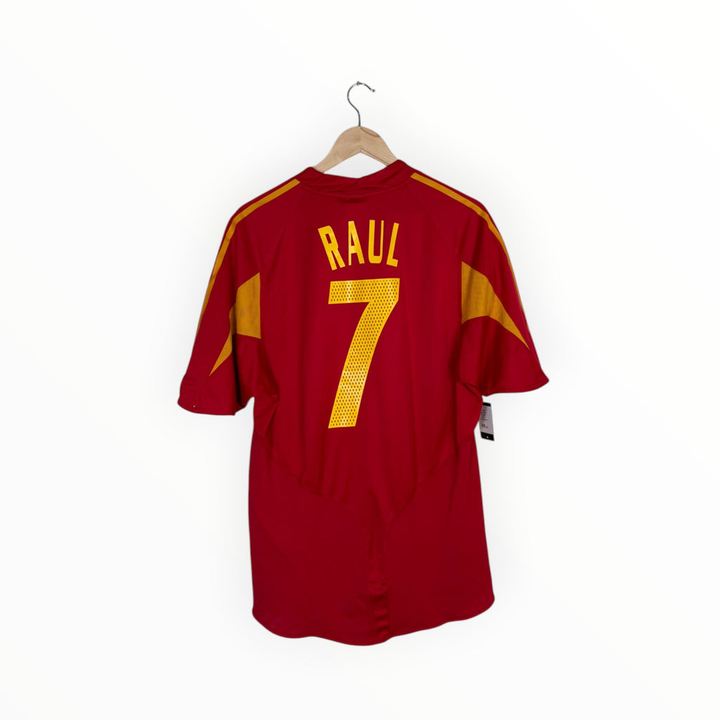 Spain 2004-05 Home kit Raul, Size XL, Very good 8/10
