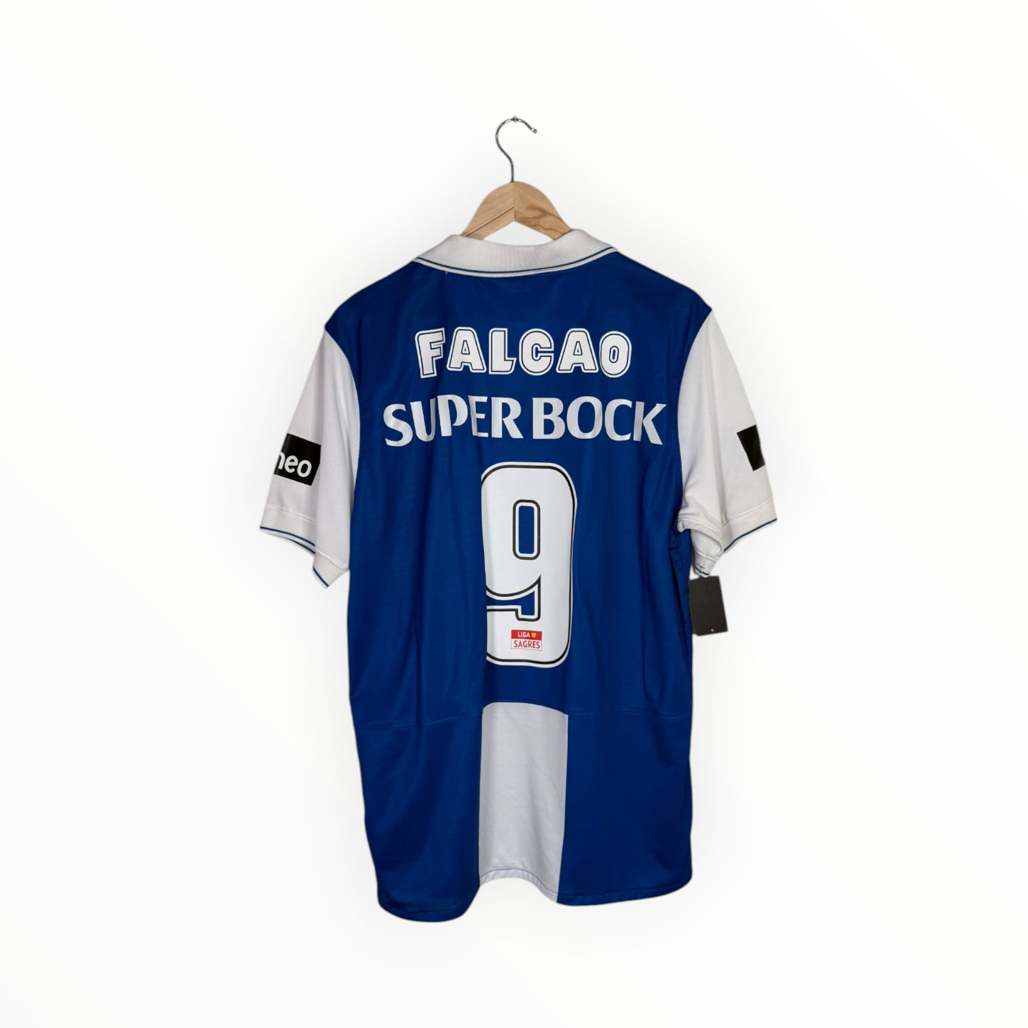 Porto 2009-10 Home kit Falcao, Size L, Very good 8/10