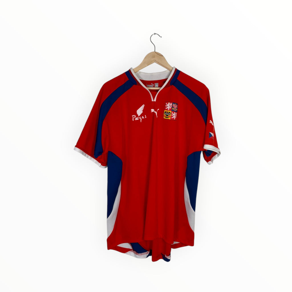 Czech Republic 2000-01 Home kit Nedved, Size XL, Very good 8/10