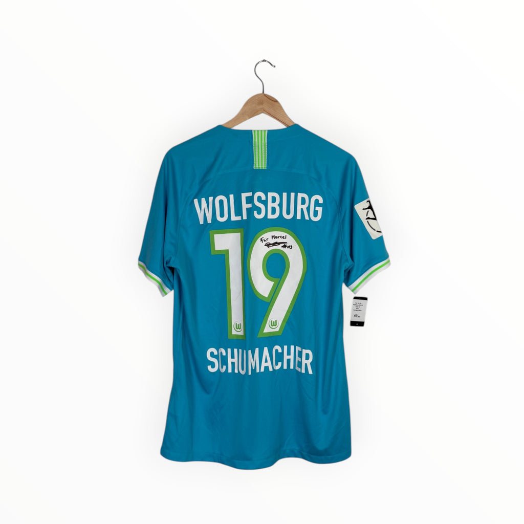 Signed Wolfsburg 2020-21 Away kit Schumacher, Size L, Excellent 9/10