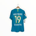 Signed Wolfsburg 2020-21 Away kit Schumacher, Size L, Excellent 9/10
