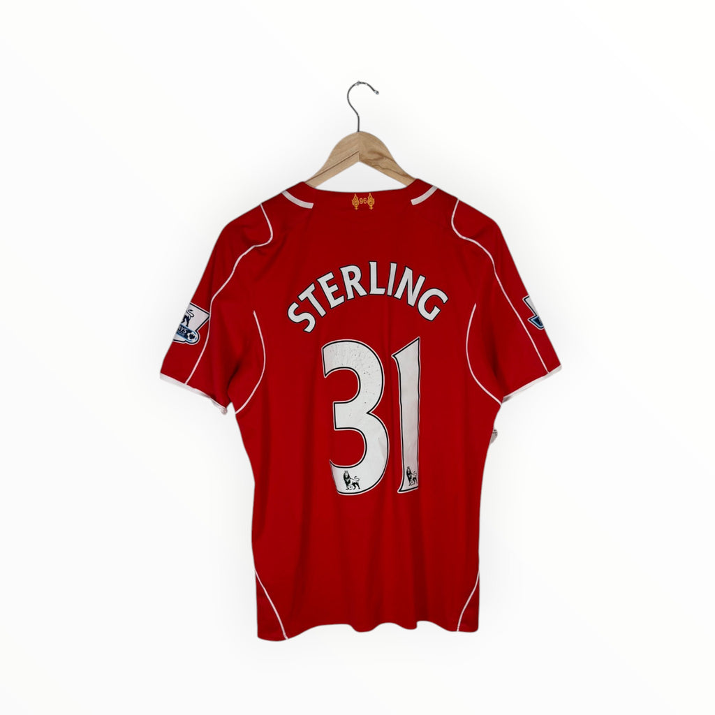 Liverpool 2014-15 Home kit Sterling, Size M, Good 6/10