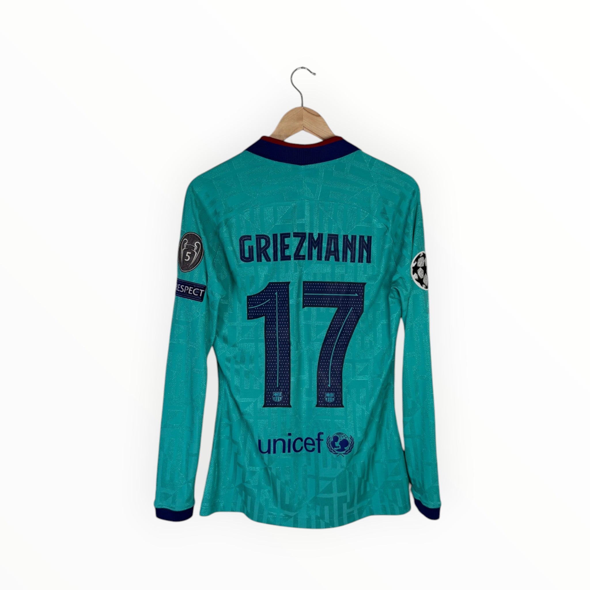 Match prepared Barcelona 2019-20 Third kit Player Issue Griezmann, Size M, Excellent 9/10