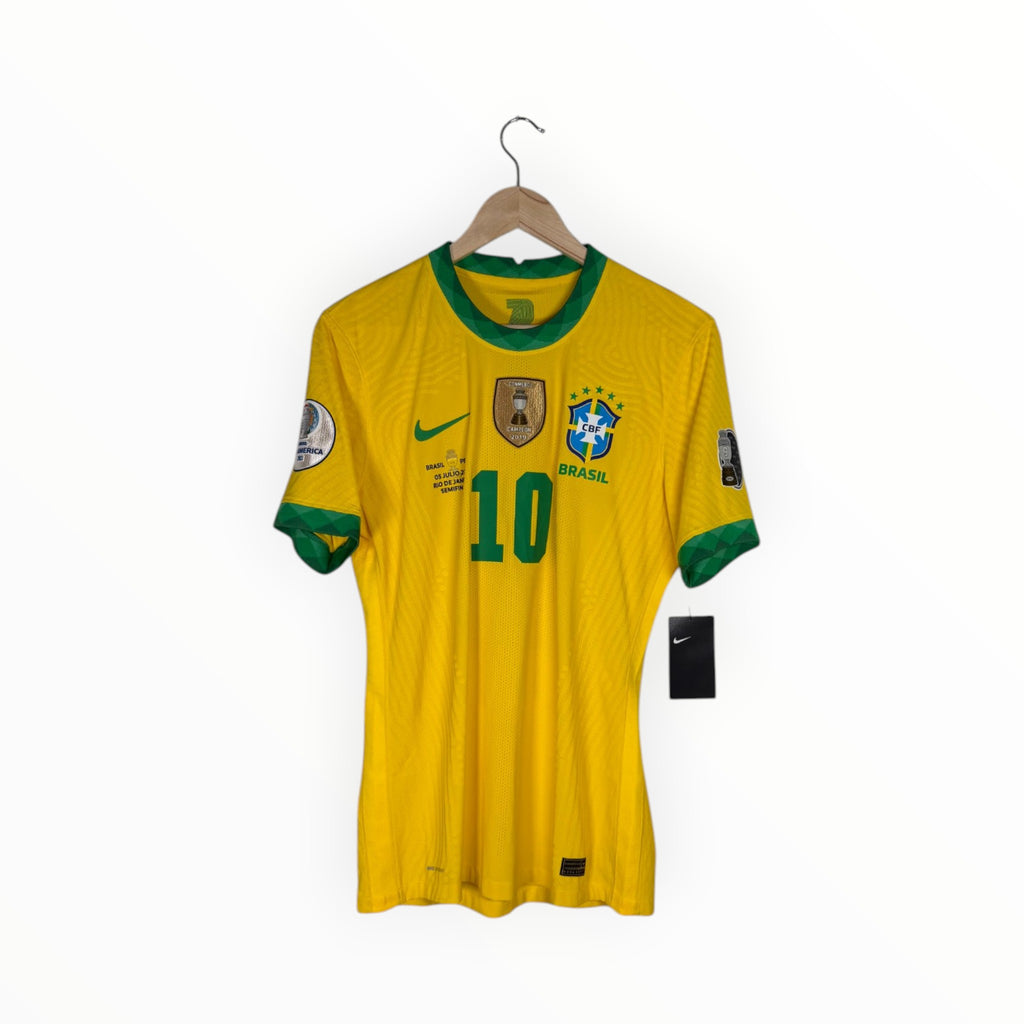 Match prepared Brazil 2020-21 Home kit Player Issue Neymar Jr, Size M, Brand new 10/10