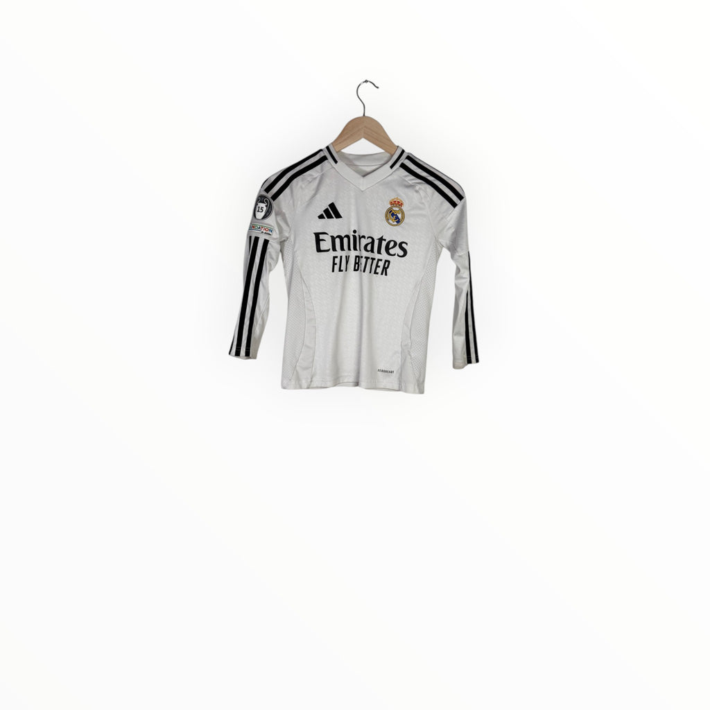 Real Madrid 2024-25 Home kit Bellingham L/S, Size Youth S, Very good 8/10