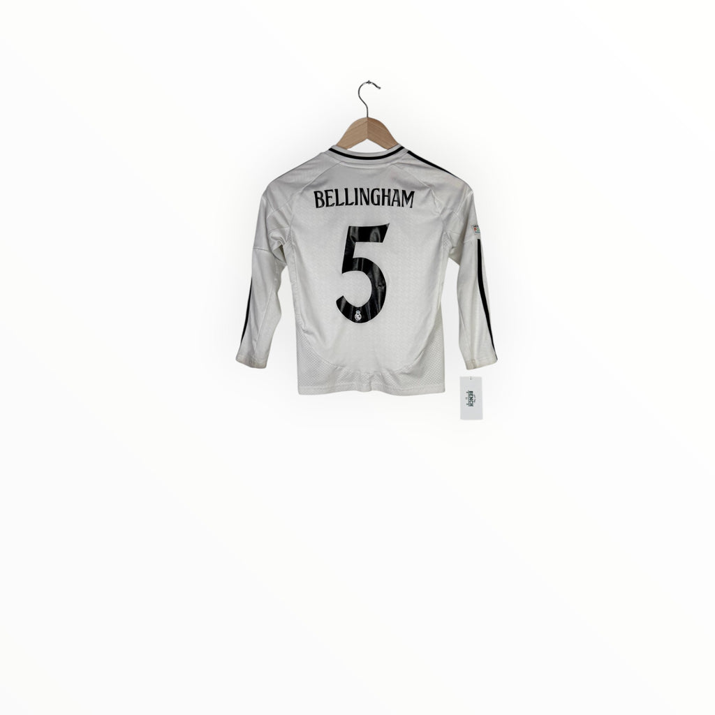 Real Madrid 2024-25 Home kit Bellingham L/S, Size Youth S, Very good 8/10